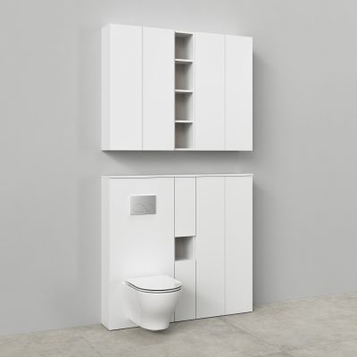 Cersanit Milagros szafka do zabudowy stelaża podtynkowego 56 cm biały mat S1026-035