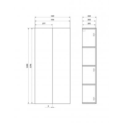 Zestaw Cersanit Moduo meble modułowe do zabudowy stelaża WC 8 elementów dąb hikora (S1026036, S1026045, S1026046, S1026047, S1026048, S1026049, S1026050, S1026051)