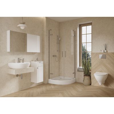 Cersanit Ovida szafka 30x30x72 cm boczna wisząca biała S1058-005