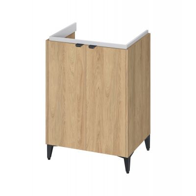 Cersanit Ovida szafka 59,4x45x70 cm podumywalkowa wisząca dąb S1058-010