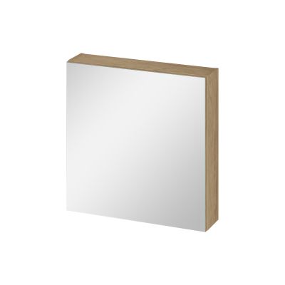 Cersanit Ovida szafka 59,4x14,1x59,2 cm z lustrem dąb S1058-015