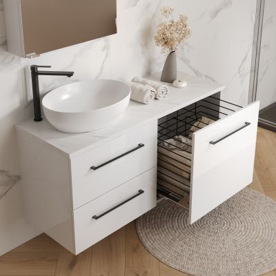 Cersanit Larga szafka 60x44,4x55,1 cm boczna wisząca biała S164-044