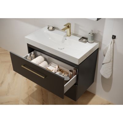 Cersanit Larga szafka 60x44,4x55,1 cm boczna wisząca antracyt S164-045