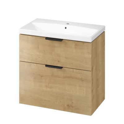 Cersanit City umywalka z szafką 80,5 cm dąb S4004-135