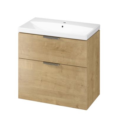 Cersanit City umywalka z szafką 80,5 cm dąb S4004-135