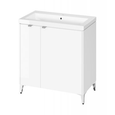 Cersanit Ovida umywalka z szafką 80 cm białą S4047-003