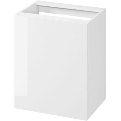 Cersanit City szafka 60 cm z koszem na pranie wisząca biały połysk S584-026