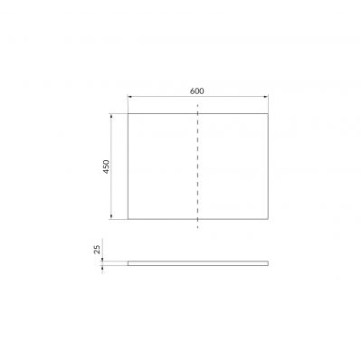 Cersanit City blat 60x45 cm dąb S584-112