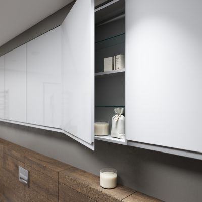 Cersanit Moduo szafka 40 cm boczna wisząca biała S590-028-DSM