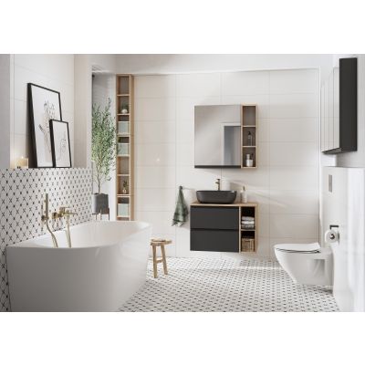 Cersanit Moduo Slim szafka 50 cm podumywalkowa wisząca antracyt S590-075-DSM