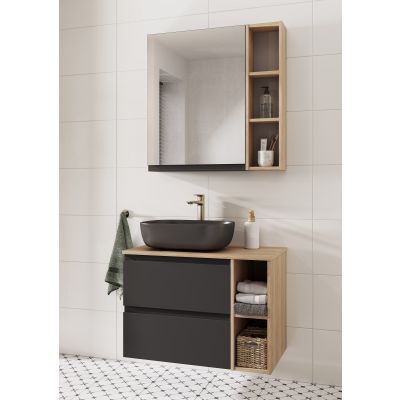 Cersanit Moduo Slim szafka 50 cm podumywalkowa wisząca antracyt S590-075-DSM