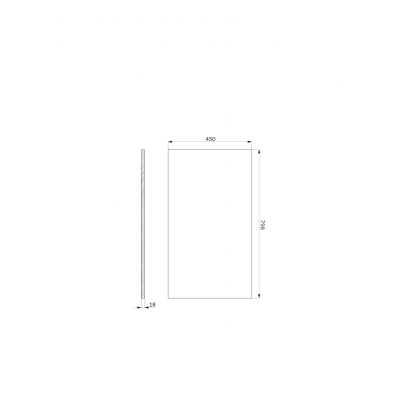 Cersanit Moduo blat 79,8x45 cm dąb hikora S590-123