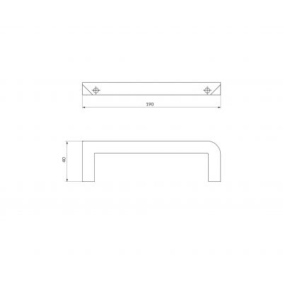 Cersanit City uchwyt meblowy 1 szt czarny mat S599-0189