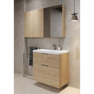 Cersanit City uchwyt 1 szt srebrny mat S599-0190