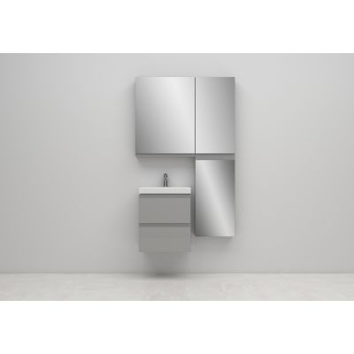 Cersanit Moduo Slim umywalka z szafką 50 cm zestaw meblowy EcoBox biały/szary S801-228-ECO