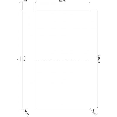 Cersanit Larga zestaw 80 cm szafka podumywalkowa z blatem szary/biały (S932024, S932075)