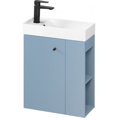 Zestaw Cersanit Larga zestaw 50 cm umywalka z szafką biały/niebieski (K677005, S932065DSM)
