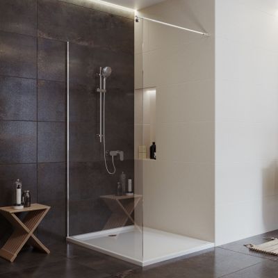 Cersanit Mille Walk-in ścianka prysznicowa 120 cm chrom/szkło przezroczyste S161-002