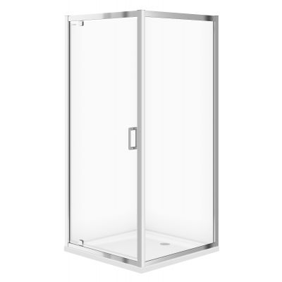 Cersanit Arteco kabina prysznicowa 90 cm kwadratowa chrom/szkło przezroczyste S157-010
