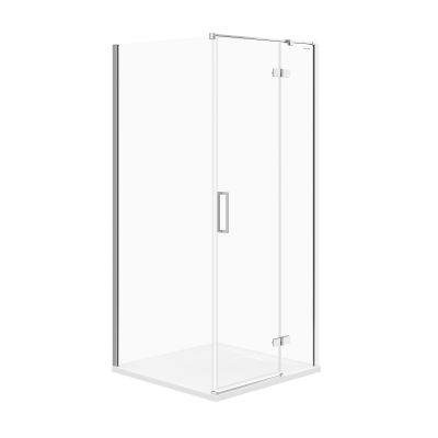 Cersanit Jota kabina prysznicowa 90x90 cm kwadratowa prawa chrom/szkło przezroczyste S160-002