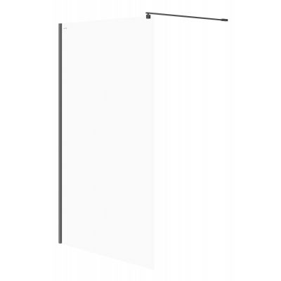 Cersanit Mille Walk-In ścianka prysznicowa 120 cm czarny/szkło przezroczyste S161-004