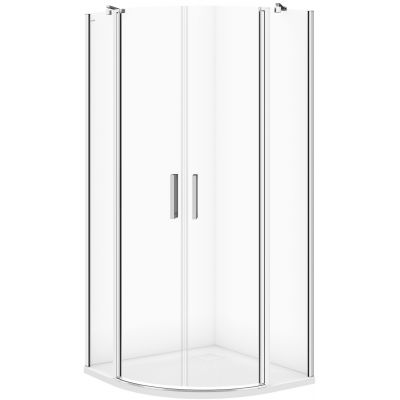 Cersanit Moduo kabina prysznicowa 90x90 cm półokrągła chrom/szkło przezroczyste S162-010