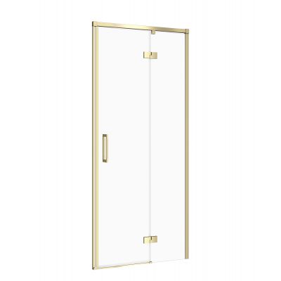 Cersanit Larga drzwi prysznicowe 80 cm uchylne złoty mat/szkło przezroczyste S164-061