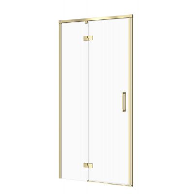 Cersanit Larga drzwi prysznicowe 90 cm uchylne złoty mat/szkło przezroczyste S164-066