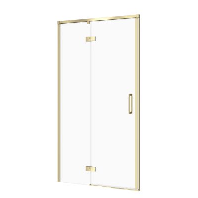 Cersanit Larga drzwi prysznicowe 100 cm uchylne złoty mat/szkło przezroczyste S164-067