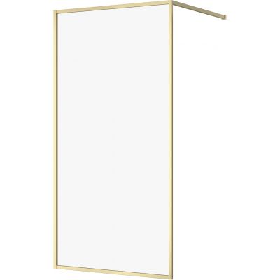 Cersanit Larga ścianka prysznicowa walk-in 100 cm złoty mat/szkło przezroczyste S164-073