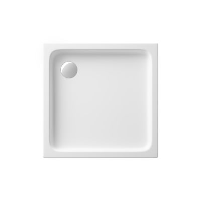 Zestaw Cersanit Arteco kabina prysznicowa 80x80 cm kwadratowa z brodzikiem Tako białym chrom/szkło przezroczyste (S157009, S204011)