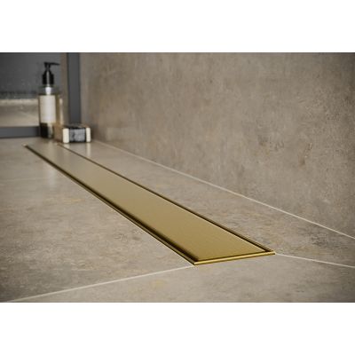 Cersanit Tako odpływ prysznicowy 70 cm złoty szczotkowany S204-055