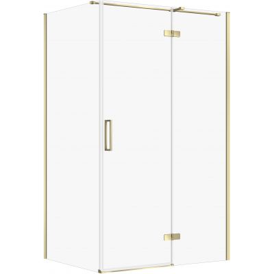 Cersanit City kabina prysznicowa 120x90 cm prostokątna prawa złoty połysk/szkło przezroczyste S584-092
