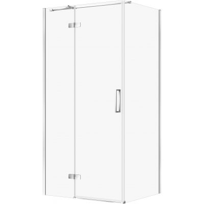 Cersanit City kabina prysznicowa 100x80 cm prostokątna lewa chrom połysk/szkło przezroczyste S584-095