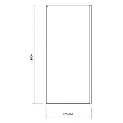 Zestaw Cersanit Crea kabina prysznicowa 140x90 cm prostokątna chrom/szkło przezroczyste (S159008, S9002614)