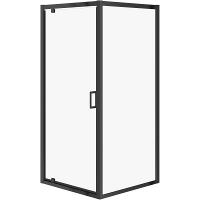 Cersanit Arteco kabina prysznicowa 80x80 cm kwadratowa czarny mat/szkło przezroczyste S913-015