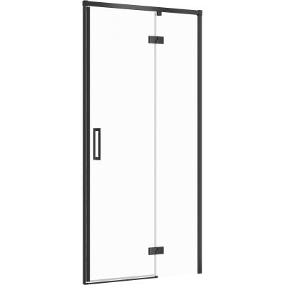 Cersanit Larga drzwi prysznicowe 100 cm prawe czarny/szkło przezroczyste S932-125