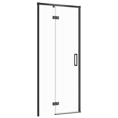 Cersanit Larga drzwi prysznicowe 90 cm lewe czarny/szkło przezroczyste S932-128
