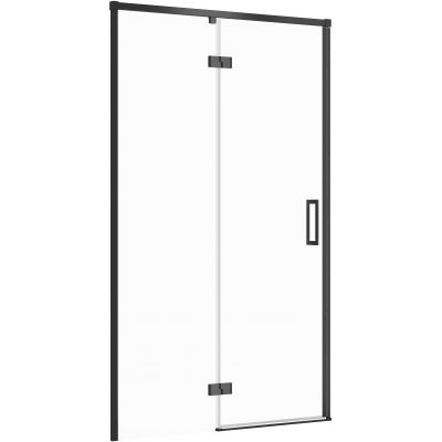 Cersanit Larga drzwi prysznicowe 120 cm lewe czarny/szkło przezroczyste S932-130