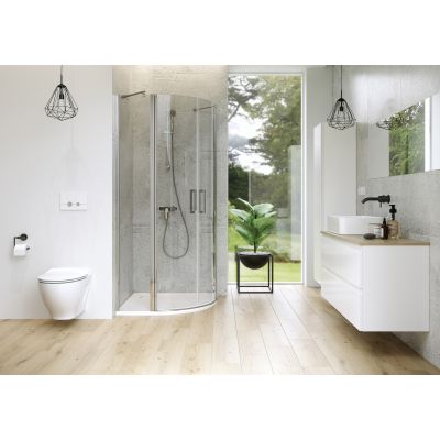 Cersanit Tako Slim brodzik 80x80 cm półokrągły biały mat S932-155