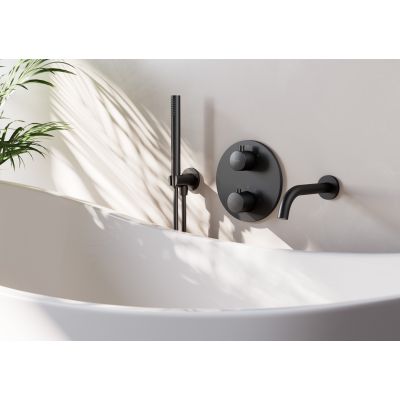 Cersanit Inverto zestaw wannowo-prysznicowy podtynkowy czarny S952-043
