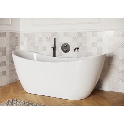 Cersanit Zen zestaw prysznicowy ścienny czarny-gun metal S951-781