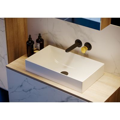 Cersanit Inverto umywalka 80x45 cm prawa nablatowa biała K671-006