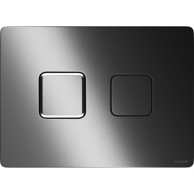 Cersanit Accento Square przycisk spłukujący do WC gun metal szczotkowany K3042-006