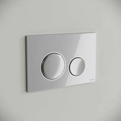 Cersanit Luna przycisk spłukujący do WC chrom błyszczący-chrom mat K97-0630