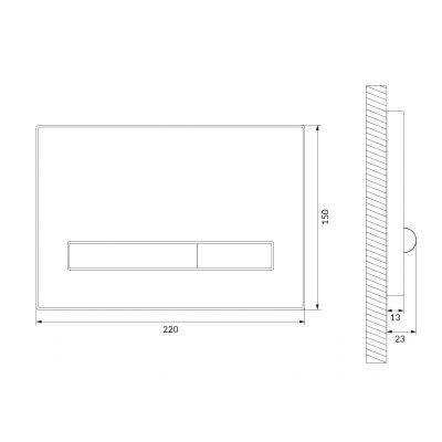 Cersanit Pilot przycisk spłukujący do WC biały K97-529
