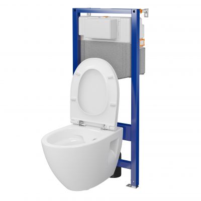 Cersanit Moduo zestaw WC stelaż z miską i deską S4027-002