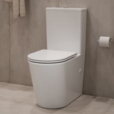Cersanit Bonica kompakt WC z deską wolnoopadającą ze spłukiwaniem wirowym biały K3028-001