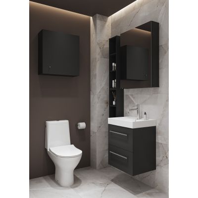 Cersanit Colour kompakt WC z deską wolnoopadającą ze spłukiwaniem wirowym biały K103-050