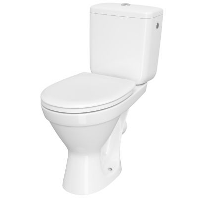 Cersanit MITO Cersania II SimpleOn zestaw WC kompakt z deską wolnoopadającą biały K11-2339